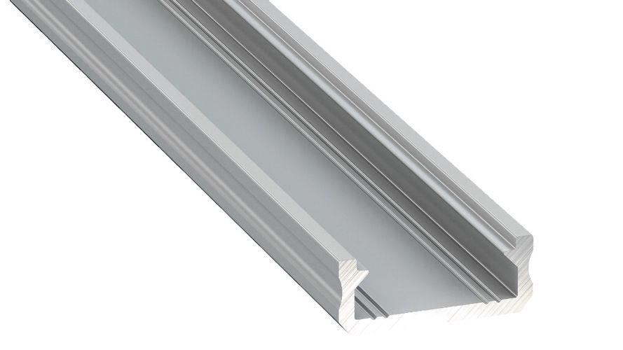 Profilis aliuminis anoduotas LED juostoms paviršinis, D, 2.02m LUMINES