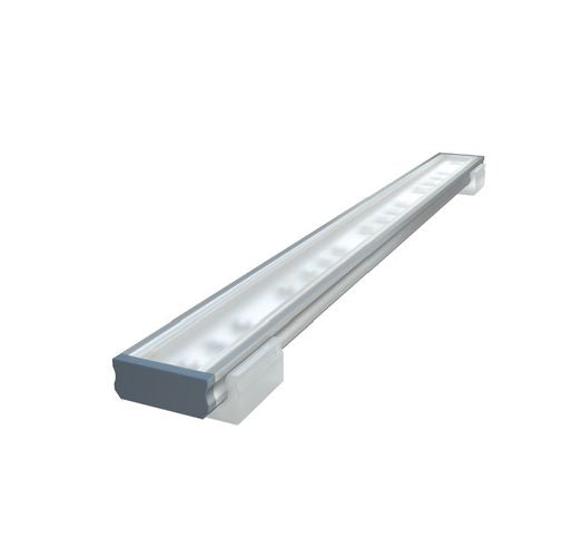Profilis aliuminis anoduotas LED juostoms paviršinis, D, 2.02m LUMINES