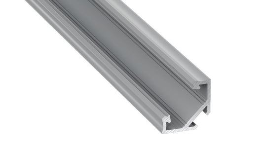 Profilis aliuminis anoduotas LED juostoms kampinis, paviršinis C, 2.02m LUMINES