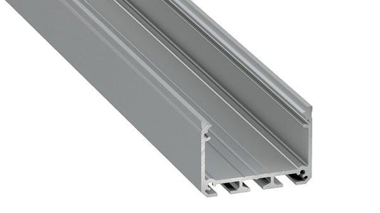Profilis aliuminis anoduotas LED juostoms, 2.02m, platus ILEDO, LUMINES